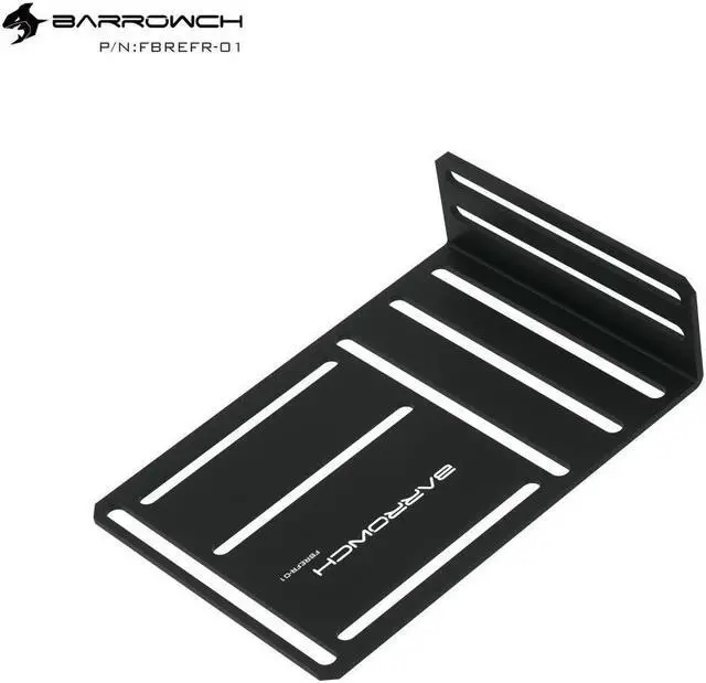 Alt view image 3 of 3 - Barrowch square water tank external fixed bracket DIY computer water-cooled expansion water tank FBREFR-01