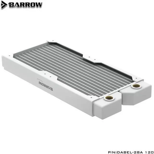 Alt view image 2 of 3 - Barrow (Thick:28MM)Dabel-28a 240MM High Density Single Wave Copper Water Cooling Radiator 28MM