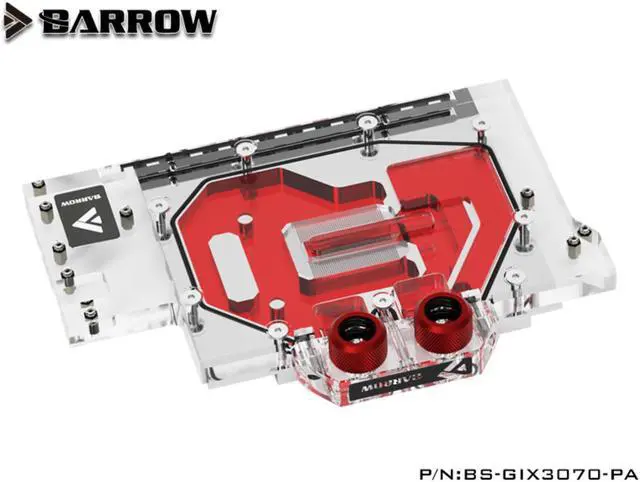 Alt view image 2 of 3 - Barrow  BS-GIX3070-PA Gigabyte AORUS 3070 Full Coverage Graphics Cooling Head Radiator