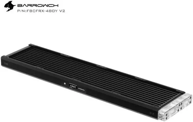 Alt view image 2 of 2 - Barrowch Thick 30mm FBCFRX-480Y V2 Chameleon Fish series removable 480 radiator with display screen PMMA edition