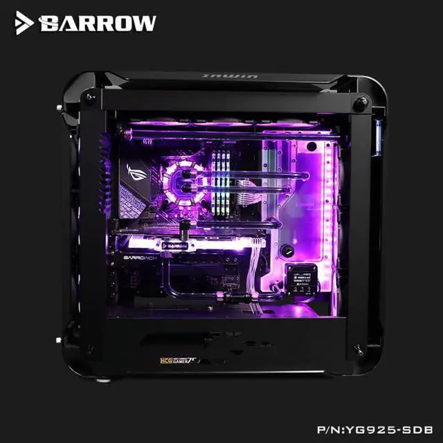 Alt view image 2 of 3 - YG925-SDB Barrow 5V 3PIN RGB Waterway Board Waterway Plate Aurora For IN WIN 925 Chassis