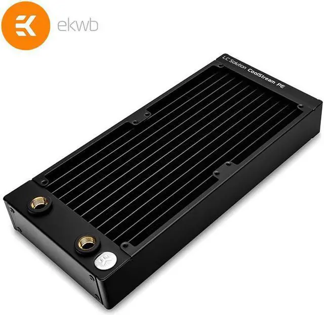 Alt view image 2 of 3 - EK-CoolStream PE 240 (Dual) water cooling radiator