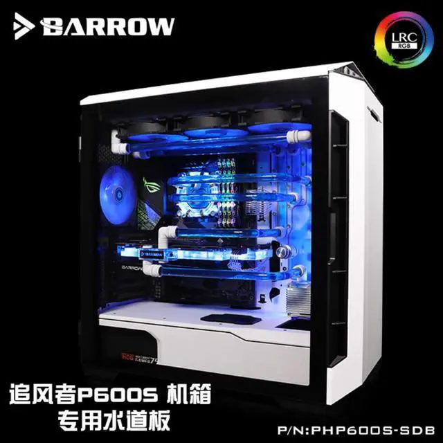 Alt view image 2 of 3 - Barrow water-cooled Phanteks P600S chassis DIY computer custom radiator water channel board PHP600S-SDB