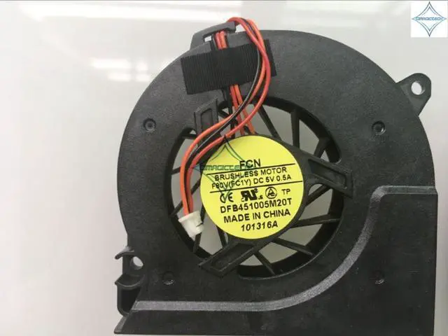 Alt view image 2 of 2 - for HP Compaq 540 541 6530S 6531S 6530B 6535S 6735S 6720 NX6330 DFB451005M20T F80V FC1Y  laptop cpu cooling fan