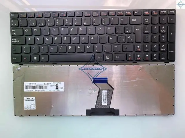 Main image of for LENOVO Ideapad G575 G570 Z560 Z560A Z560G G770 G780 SP spanish laptop notebook keyboard teclado with frame