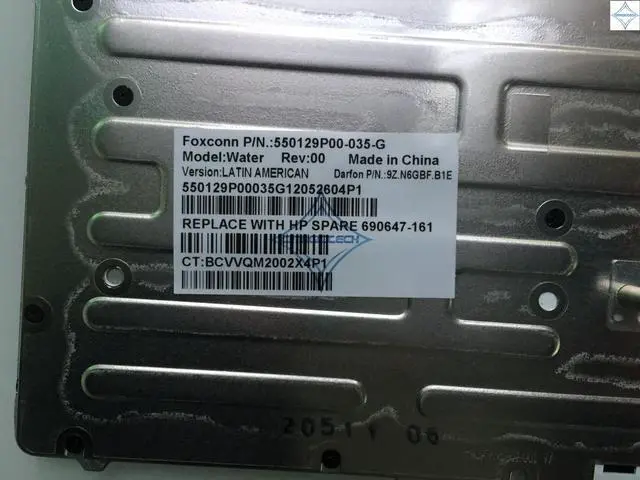 Alt view image 2 of 2 - for Hp Elitebook 8560w 8570w LA latin SP spanish notebook laptop keyboard telclado 9Z.N6GBF.B1E  690647-161 550129P00-035-G