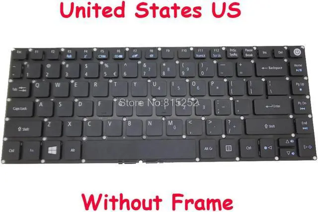 Main image of English Keyboard For ACER E5-473 E5-422 E5-422G K4000 E5-474G E5-475G E5-491G E5-473TG NSK-RD1SC NK.I14170EP United States US
