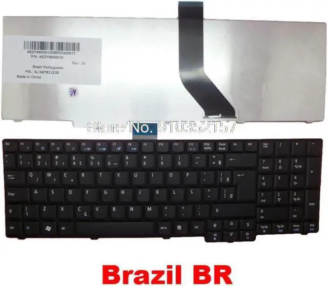 Main image of Laptop Keyboard For Acer AS 7730 AS7730 AEZY6600010 9J.N8782.Q1B AS7230 7230 7530 7530G 7730 7730G 7730Z 7730ZG Brazil BR