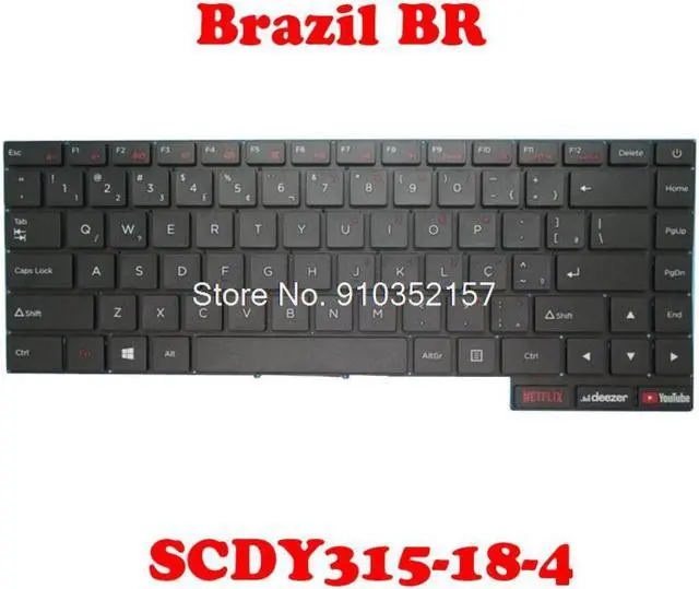Main image of Laptop BR Layout Keyboard For POSITIVO SCDY315-18-4 Compatible SCDY315-18-2 Brazil BR NO Frame