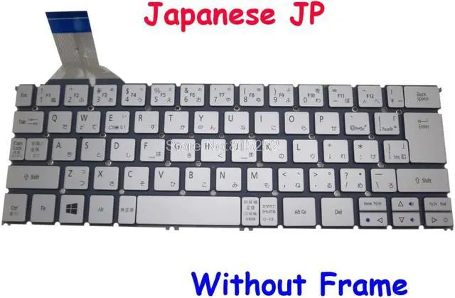 Main image of Laptop Keyboard For ACER P3-131 MP-12Q30J06200 13C109707888M P3-171 P3-171-6408 P3-171-6820 Japan JP Silver Without Frame