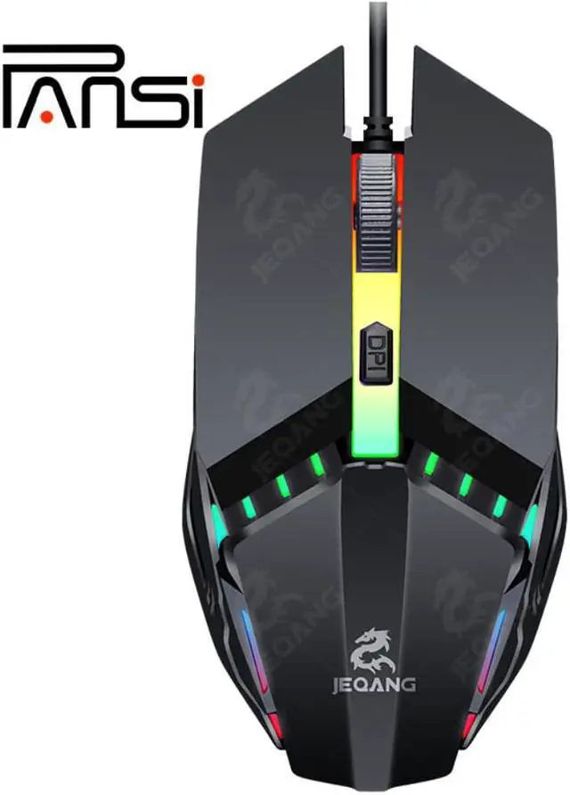Alt view image 2 of 4 - USB Wired Gaming Mouse 2400DPI Adjustable 4 Buttons LED Optical Professional Gamer Mause Computer Mice for PC Laptop Mouse Gamer