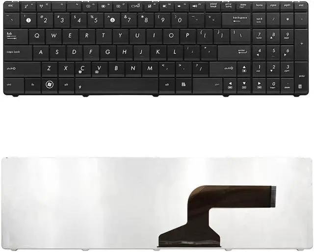 Alt view image 3 of 4 - Keyboard Replacement Without for Asus n53 k54l x55 x55u x55a x54c x54h x55vd x55c r500 f55 f75 Series Laptop Black US Layout