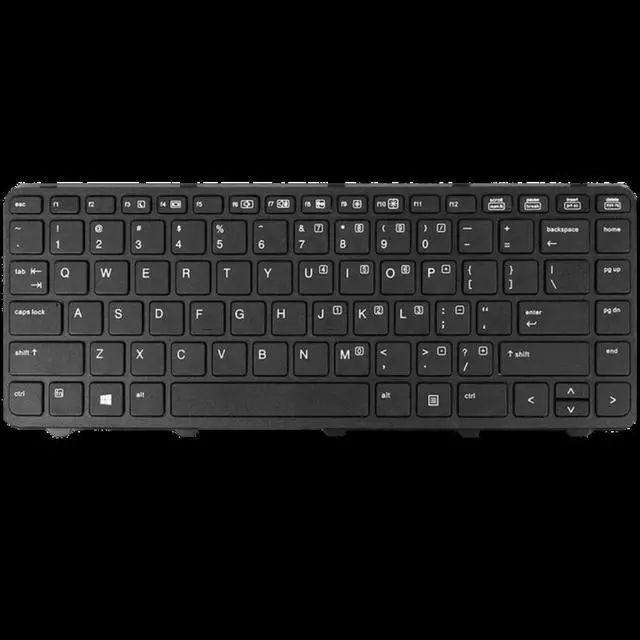 Main image of US Positivo Notebook Keyboard for Laptop Dns Clevo for HP PROBOOK 640 645 G1 Black Without Pointing Stick