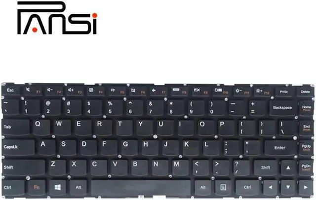 Alt view image 2 of 4 - PANSI Laptop Replacement US Layout Keyboard for Lenovo U31-70 U41-70 500S-14ISK S41-35 S41-70 S41-75 Black