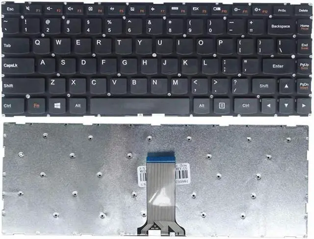 Alt view image 4 of 4 - PANSI Laptop Replacement US Layout Keyboard for Lenovo U31-70 U41-70 500S-14ISK S41-35 S41-70 S41-75 Black