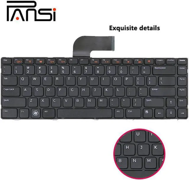 Alt view image 2 of 4 - for dell notebook keyboard 1440 1320 14A pp42L 1445 1450 P04S Vostro replacement clevo dns shop cheap keyboard packard bell US