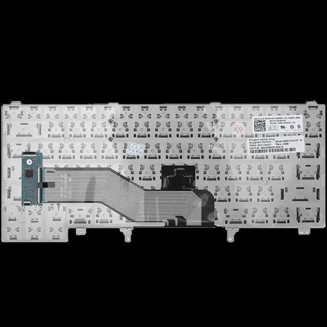 Alt view image 3 of 4 - US Keyboard Black for Laptop for Dell E6220 E6230 E6430 E6420 E6440 E5420 E6320 E6330 Positivo Notebook