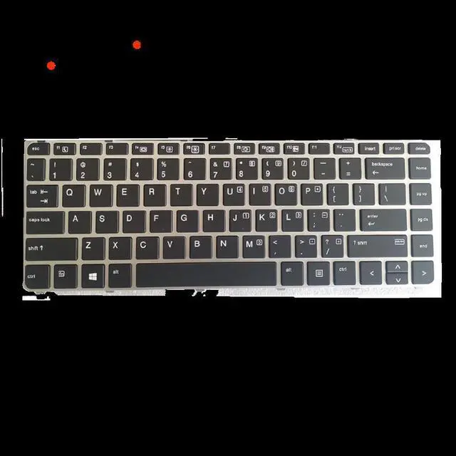 Alt view image 2 of 4 - US Backlit Positivo Notebook Keyboard Dns Clevo for HP EliteBook 840 745 G3 745 840 848 G4 836308-001 821177-001 NSK-CY2BV