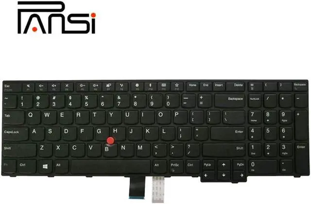 Alt view image 2 of 4 - PANSI Laptop Replacement Keyboard for Lenovo ThinkPad E570 E570c E575 Laptop No Backlight US