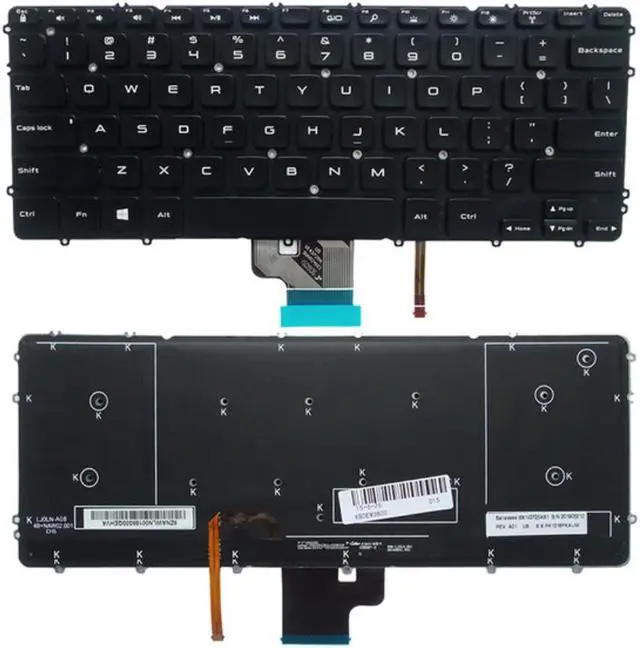 Main image of English Dns Laptop Backlight Notebook Keyboard for Dell Black Precision M3800 XPS15 XPS 15-9530 15 9530 0HYYWM