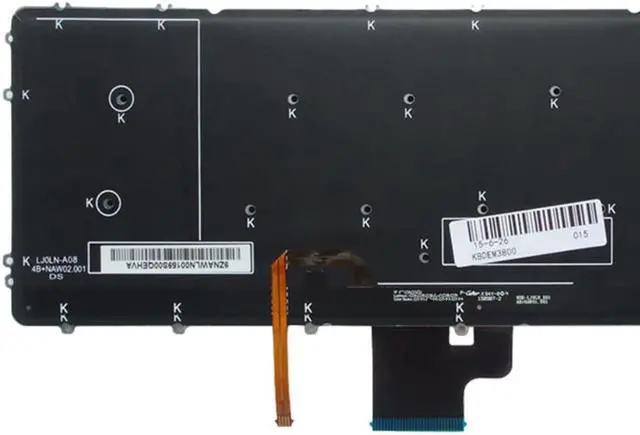 Alt view image 4 of 4 - English Dns Laptop Backlight Notebook Keyboard for Dell Black Precision M3800 XPS15 XPS 15-9530 15 9530 0HYYWM