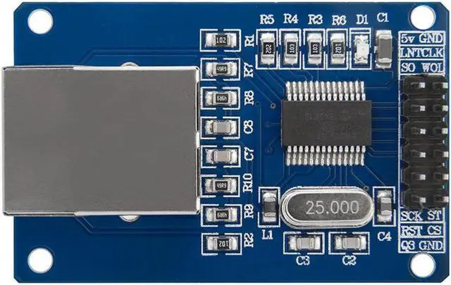 Alt view image 2 of 3 - 5 Pack ENC28J60 Ethernet Shield LAN Network Module Compatible with for Arduino, Development Board Supporting Module