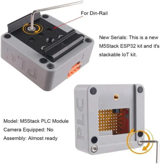 Alt view image 5 of 6 - M5stack ESP32 Kit PLC Prototype Module Board Industrial RS485 ACS712-5B Programmable Logic Controller Iot For Arduino