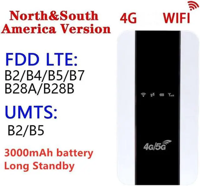 Alt view image 2 of 3 - 4G WIFI Portable Router M10-L Sim Card Slot Car Wireless Router 3000MAh