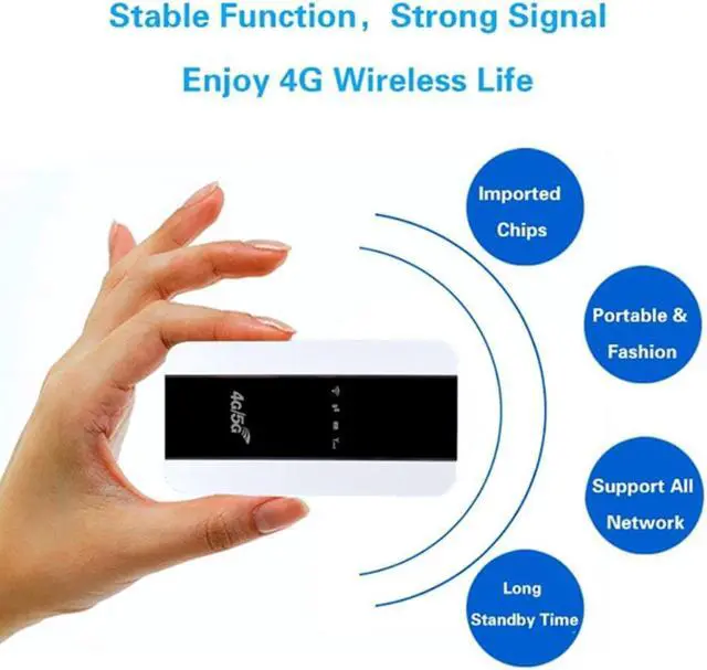 Alt view image 3 of 3 - 4G WIFI Portable Router M10-L Sim Card Slot Car Wireless Router 3000MAh