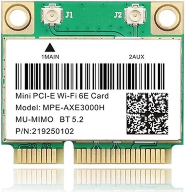 Main image of WiFi 6E 2400Mbps AX210 MPE-AXE3000H Wireless Mini PCI-E Card for BT 5.2 802.11AX 2.4G/5G/6Ghz Wlan Network Card Adapter
