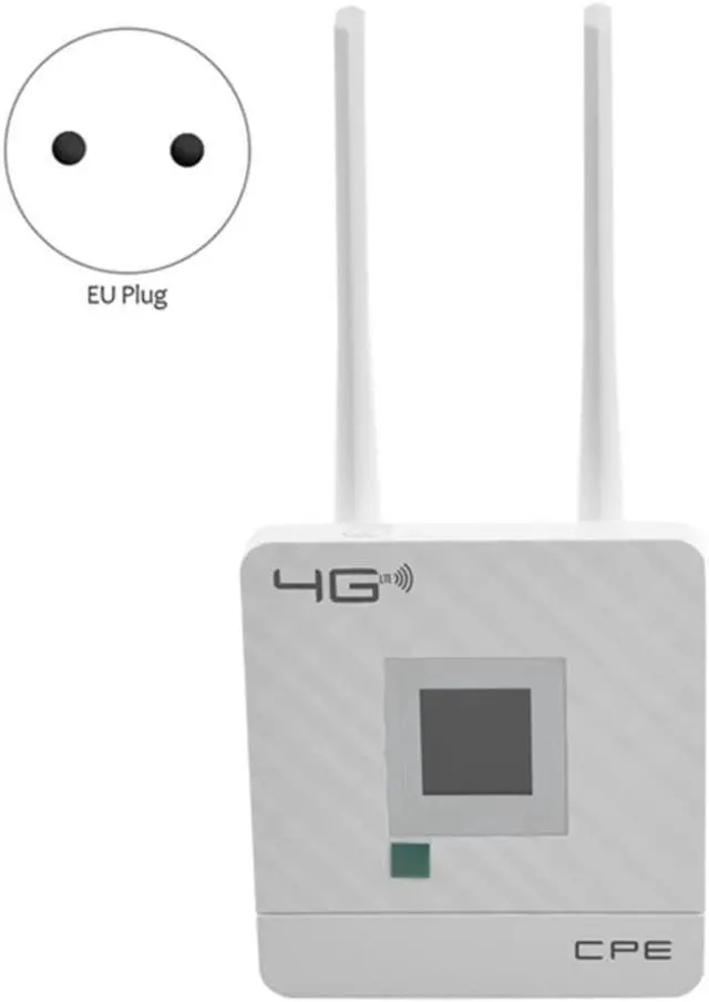 Alt view image 3 of 3 - Wireless CPE 4G Wifi Router Portable Gateway FDD TDD LTE WCDMA GSM External Antennas SIM Card Slot WAN/LAN Port EU Plug