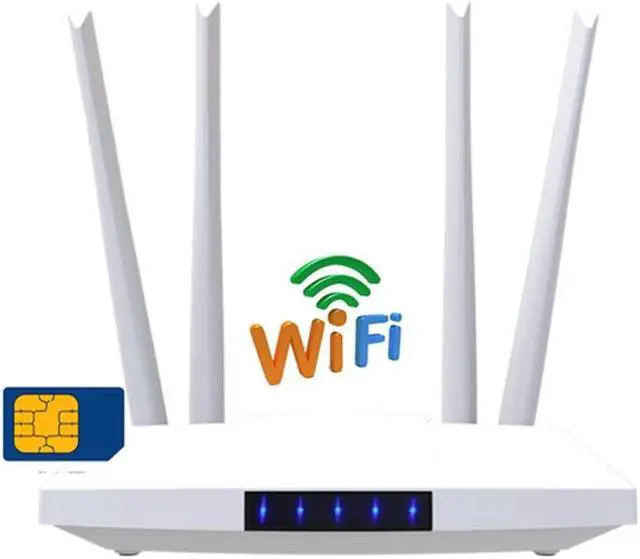 Alt view image 3 of 3 - LM321 3G 4G LTE Cat4 Wifi Router Hotspot Unlocked Sim Card Modem RJ45 WAN LAN External Antennas GSM(Europe Version)