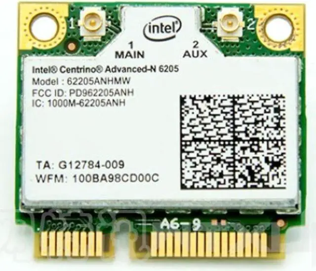 Main image of SSEA For Intel Dual band Advanced-N 6205 62205ANHMW 6205AGN Wifi half Mini PCI-E Card 300Mbps 2.4G/5GHz 802.11a/b/g/n