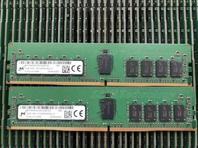 Alt view image 2 of 2 - RAM Spotlight 16G 1RX4 3200A DDR4 3200 ECC REG memory MTA18ASF2G72PZ-3G2