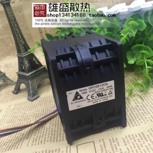 Main image of For Delta Delta GFC0812DS-BG66 12V 2.60a 8055 8cm Server Violence Fan