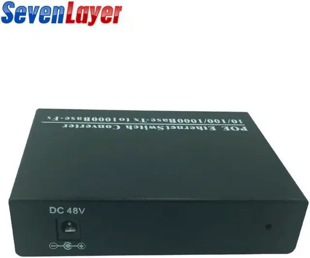 Alt view image 3 of 3 - poe switch 1 SC fiber port 4 RJ45 Gigabit ethernet  poe 10/100/1000M media converter plug play fast ethernet switch