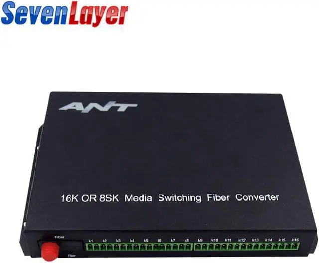 Alt view image 2 of 3 - 4 channels Bi-directional Contact closure to Fiber optic converter,4-ch bidi closure input,4-ch bidi Relay output