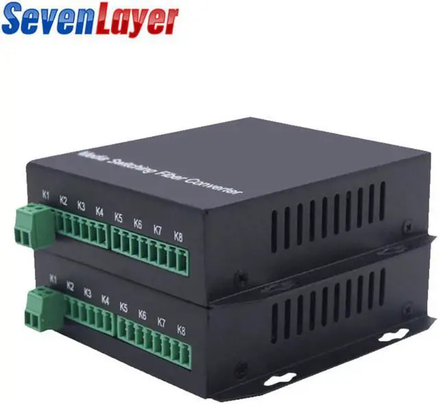 Alt view image 3 of 3 - 4 channels Bi-directional Contact closure to Fiber optic converter,4-ch bidi closure input,4-ch bidi Relay output