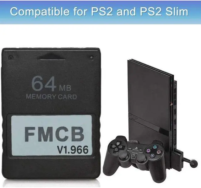 Alt view image 2 of 4 - RGEEK McBoot FMCB 1.966 PS2 Memory Card 64MB Game Saver Cards for Sony Playstation 2 PS2