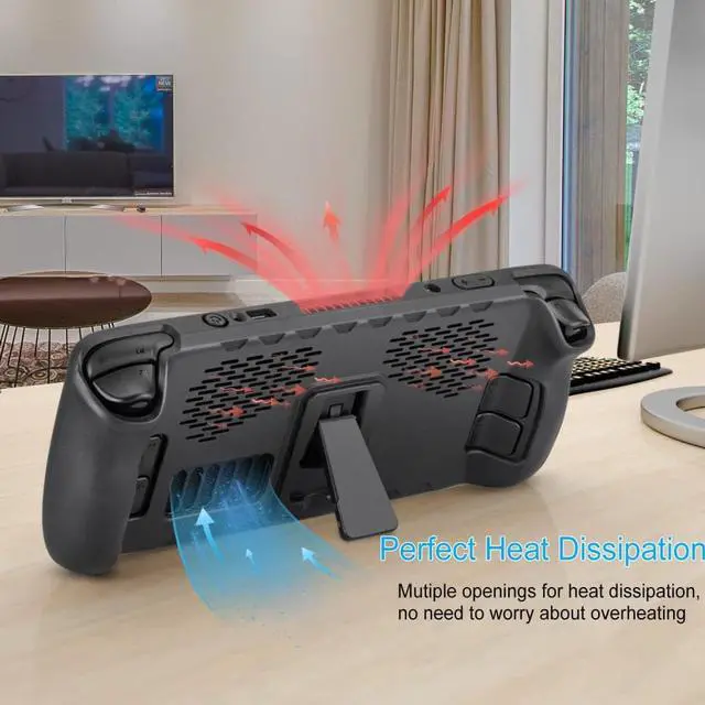 Alt view image 2 of 4 - Kickstand Soft Shell Storage Protective Case For Valve Steam Deck Kick Stand Game Console Portable Travel Case Cover For Steam