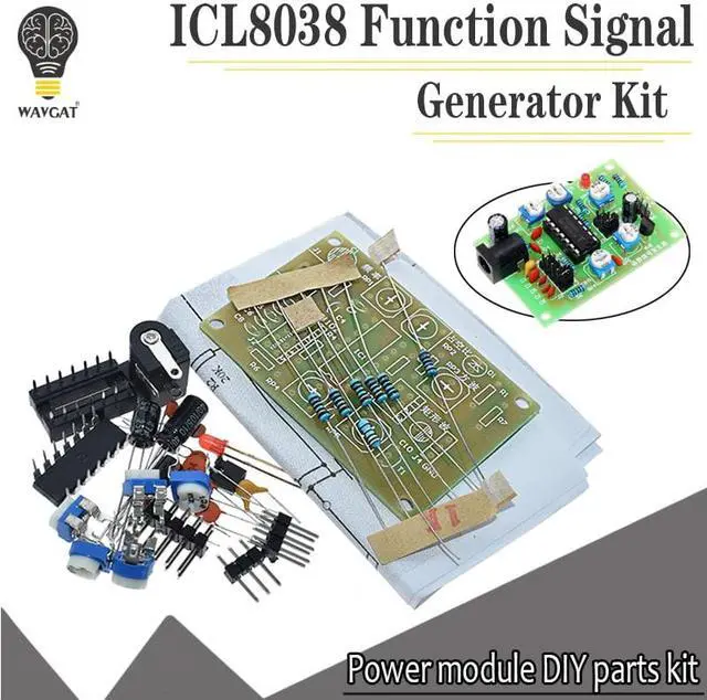 Main image of ICL8038 Function Signal Generator Kit Multi-channel Waveform Generated Electronic Training DIY Spare Part