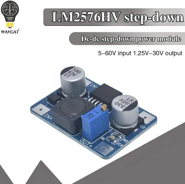 Main image of LM2576HV DC-DC Step Down Adjustable Power Supply Buck Module DC-DC 5V-60V Input 1.25V-26V Output