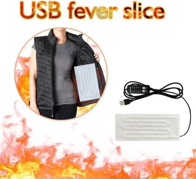 Alt view image 7 of 7 - Portable USB Heating Film Fast Heating Heating Pad Soft Heat Pad Warming Gear for Back Pain  Relief Outdoor