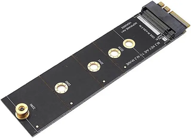 Alt view image 2 of 4 - M2 for KEY A-E to M2 NVME Adapter Converter Card Riser NVME TO KEY-M Expansion Slot WiFi to M2 NVME Support 2230-2280 M2