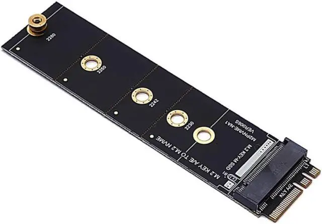Alt view image 3 of 4 - M2 for KEY A-E to M2 NVME Adapter Converter Card Riser NVME TO KEY-M Expansion Slot WiFi to M2 NVME Support 2230-2280 M2