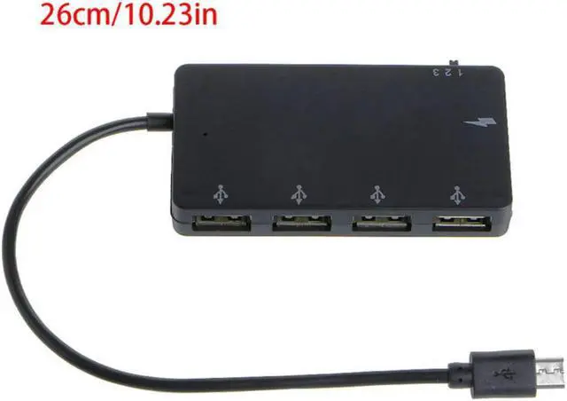 Alt view image 3 of 4 - USB C Hub 5 in 1 Multiport Adapter 4 USB 2.0 Ports for Tablet USB C Devices