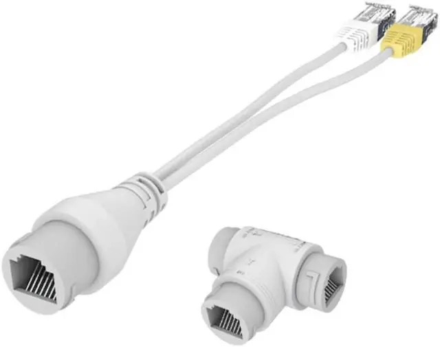 Main image of POE Splitter 2-in-1  Cabling Connector Three-way RJ45 Connector Camera