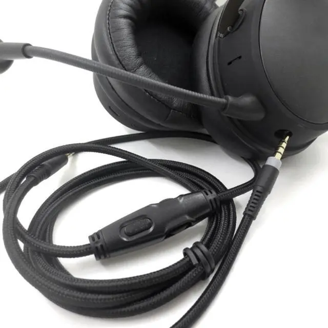 Alt view image 4 of 4 - Durable Gaming Headset Cable Noise Canceling 1.5m for HYPERX Cloud for Alpha/Fli