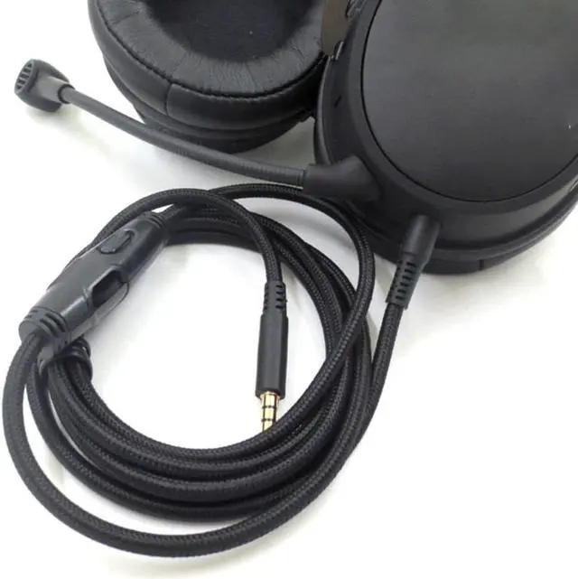 Alt view image 3 of 4 - Durable Gaming Headset Cable Noise Canceling 1.5m for HYPERX Cloud for Alpha/Fli