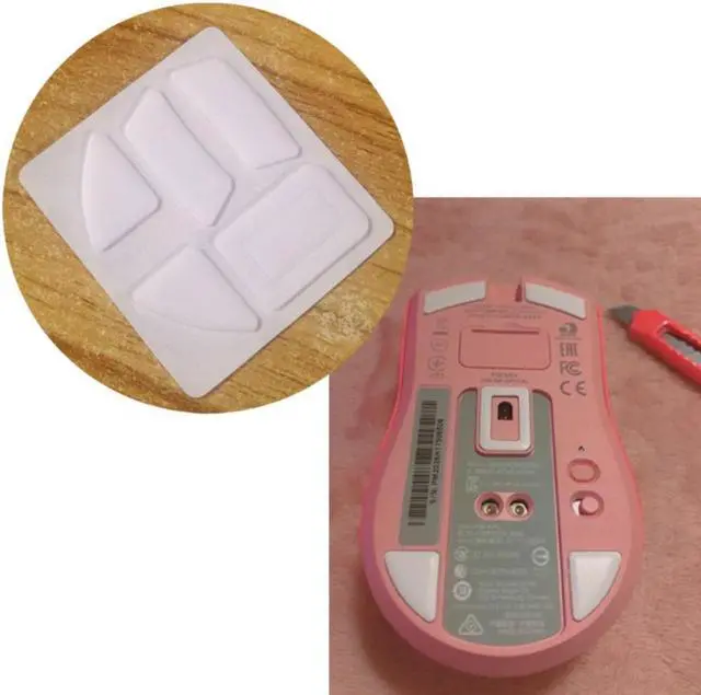 Alt view image 3 of 4 - 1 Pack Esports Tiger Gaming ICE Version Mouse Skates Mouse Feet for razer VIPER Ultimate Mouse White Glides Curve Edge YYDS